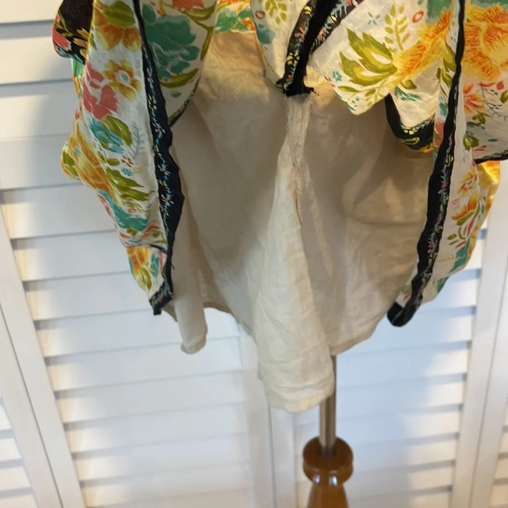 Ecote Pre Loved Boho colorful with open back lined with adjustable Straps Dress. - Picture 6 of 10